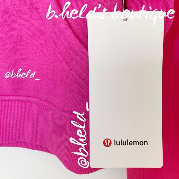 lululemon Scuba Oversized Half-Zip Hoodie in Sonic Pink Size XS/S Brand New NWT - Picture 4 of 15